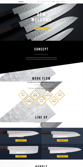 Kitchen Knife LP design (goods / yellow / Japanese style) PC version