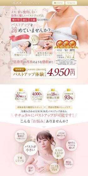 Bust Enhancement Salon LP design (Beauty services / Gold tones) PC version