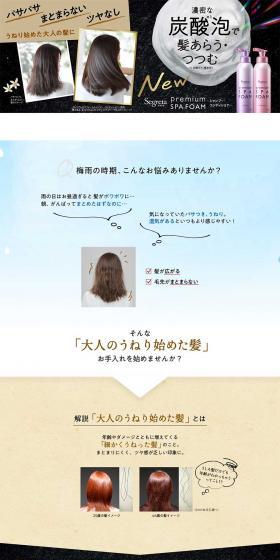Segreta LP design (Beauty, Skincare, Fragrance / Black-colored / Refined style) PC version