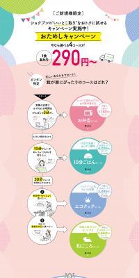 Meal delivery LP design (Events, Campaigns, Gifts / Pink shades / Cute style) PC version