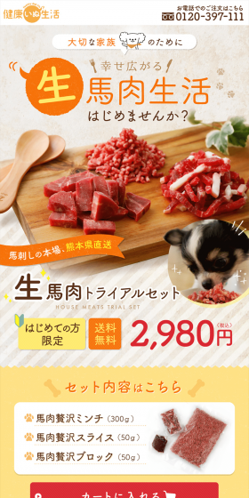 Raw Horse Meat Trial Set LP design (Pets, Flowers, DIY Tools / yellow / Cute style) PC version