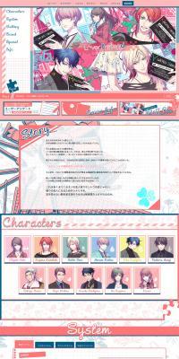 LoverPretend LP design (Books, Music, Games / Pink shades / Cute style) PC version