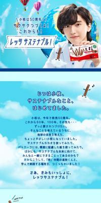 小枝とレッツサステナブルのLPデザイン（イベント・キャンペーン・ギフト／ブルー系／爽やか系）スマホ版