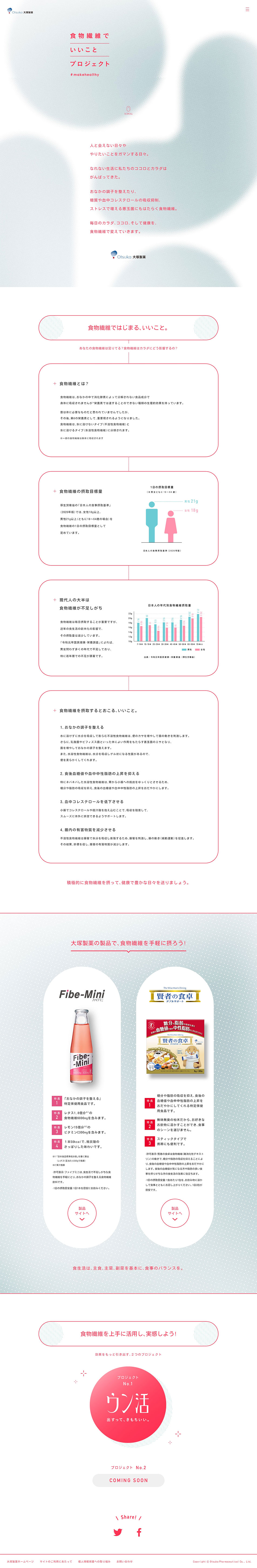 Dietary Fiber Benefit Project LP design (Services, Insurance, and Finance / Shades of grey / Simple) PC version