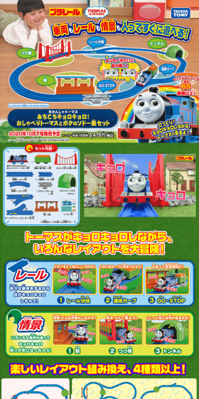 Thomas the Tank Engine Looking All Around! Talking Thomas and My Sodor Island Set LP design (Kids, Baby, Toys / Shades of blue / Lively type) PC version