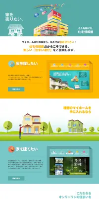 不動産投資のLPデザイン（住宅・不動産／カラフル系／信頼・安心系）PC版
