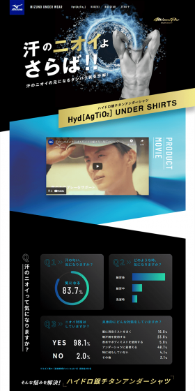 Hydro AgTiO2 Undershirt LP design (sports / Shades of blue / Refreshing type) PC version