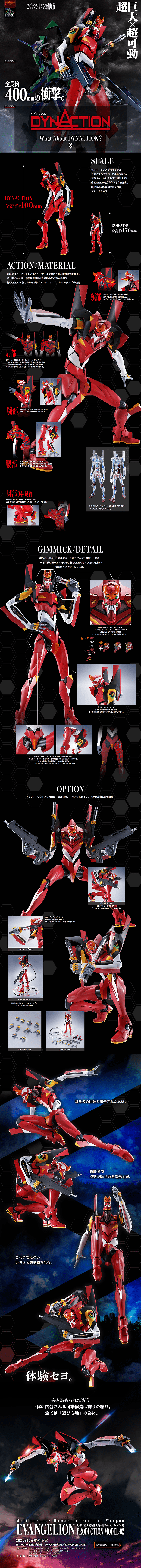 DYNACTION General-Purpose Humanoid Decisive Weapon Artificial Human Evangelion Unit-02 LP design (Kids, Baby, Toys / Black-colored / Cool style) PC version