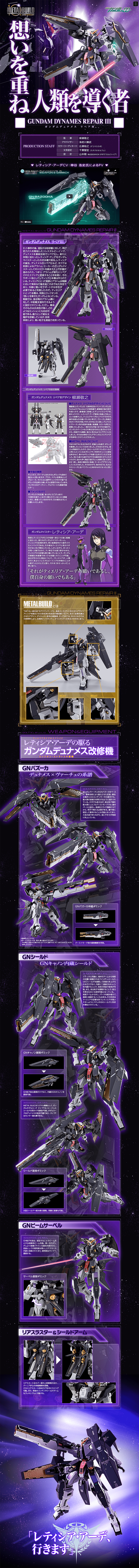 METALBUILD Gundam Dynames Repair III LP design (Kids, Baby, Toys / Purples / Cool style) PC version