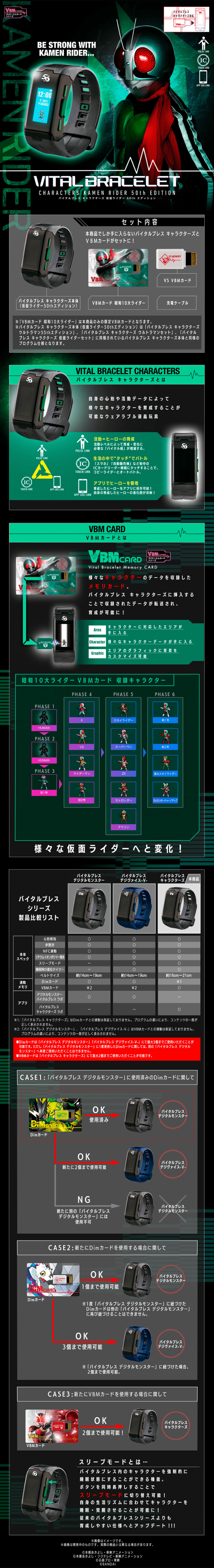 バイタルブレス キャラクターズ 仮面ライダー50thエディションのLPデザイン（キッズ・ベビー・玩具／グリーン系／かっこいい系）PC版
