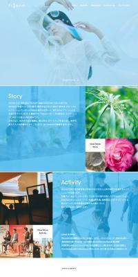 fibona LP design (Businesses, companies, stores / Shades of blue / Simple) PC version