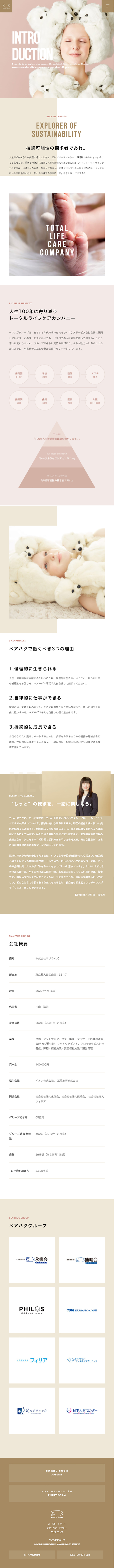 Recruitment Information LP design (Recruitment and Hiring / Brown tones / Simple) Mobile version