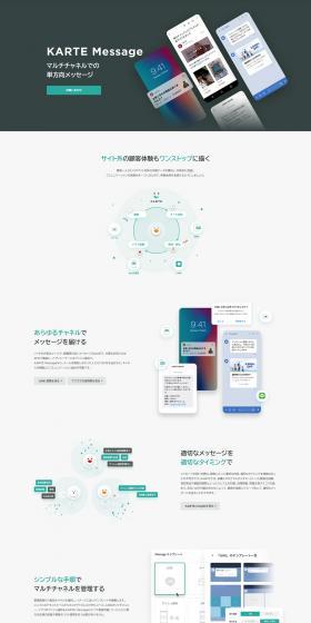 KARTEMessage LP design (Design, Apps, Systems / Green tones / Simple) PC version
