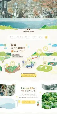 阿蘇さとう農園のLPデザイン（サービス・保険・金融／ベージュ系／かわいい系）PC版
