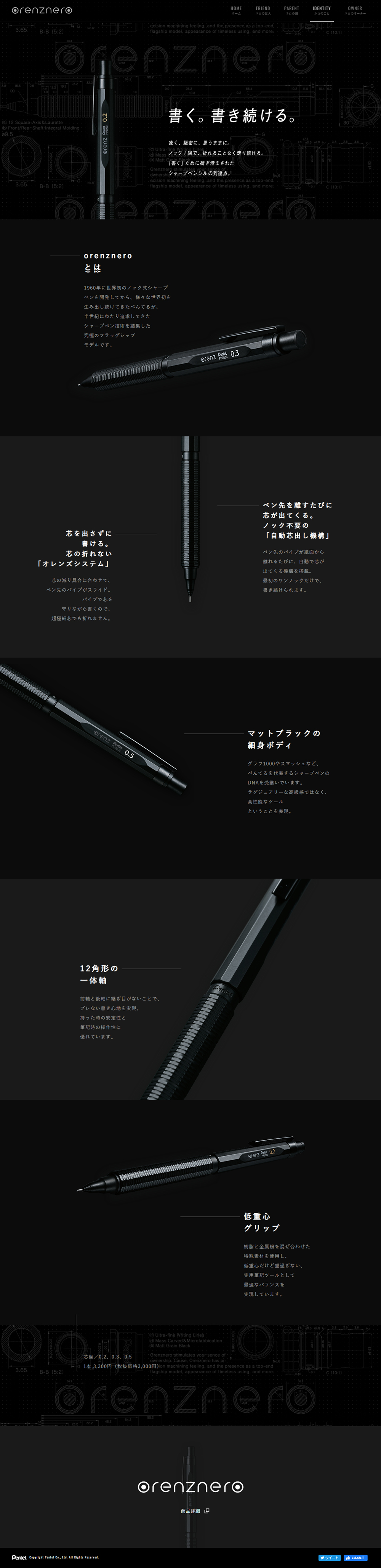 orenznero LP design (goods / Black-colored / Cool style) PC version