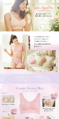ジニエシークレットブラのLPデザイン（下着・ナイトウェア／ピンク系／キレイ系）PC版