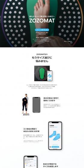 ZOZOMAT LP design (Services, Insurance, and Finance / White-based / Simple) PC version
