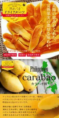 完熟カラバオマンゴーのLPデザイン（フルーツ・果物・野菜／イエロー系／オーガニック系）PC版