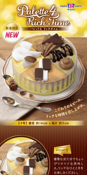 Palette 4 Rich Time LP design (Western confectionery / Brown tones / Refined style) PC version