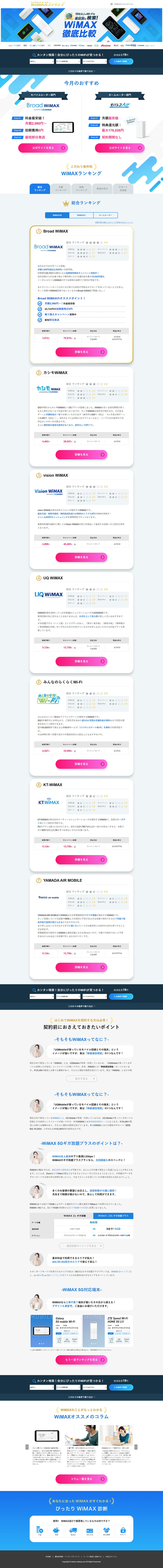 WiMAX Ranking LP design (Diagnosis, Matching, and Summary / Shades of blue / Stylish type) PC version