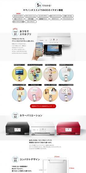 TS8430's Featured Functions LP design (Diagnosis, Matching, and Summary / White-based / Trust and Safety) PC version