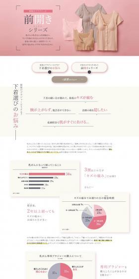 Front-Opening Series LP design (Underwear and Nightwear / Pink shades / Simple) PC version