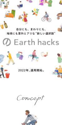 Earth hacksのLPデザイン（企業・会社・お店／ホワイト系／かわいい系）スマホ版