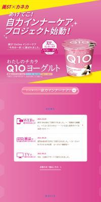 Watashi no Chikara Q10 Yogurt LP design (Cheese, yogurt, dairy products / Pink shades / Health and Wellness) PC version