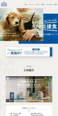 Health Support Food for Dogs and Cats LP design (Pet food and pet supplies / Shades of blue / Simple) PC version