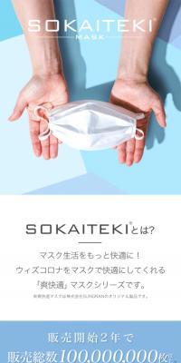 Non-woven mask LP design (First Aid and Protective Supplies / Shades of blue / Clean-cut) PC version