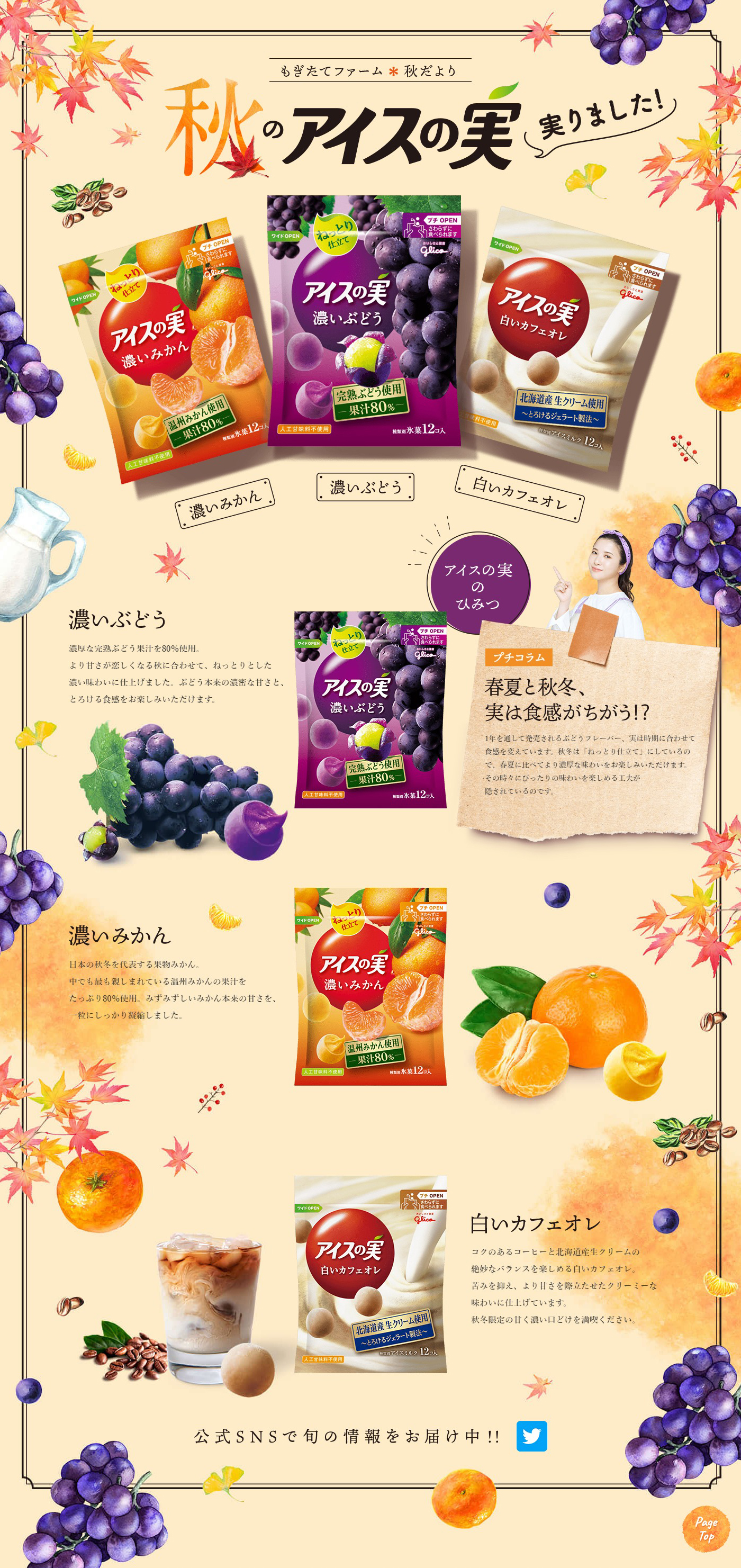 Ice no Mi [Autumn Flavor] LP design (Western confectionery / Beige tones / Arts) PC version