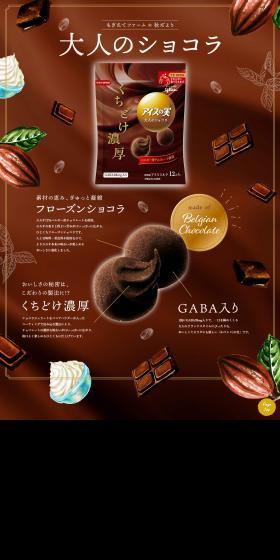 Aisu no Mi [Chocolate] LP design (Western confectionery / Brown tones / Arts) PC version