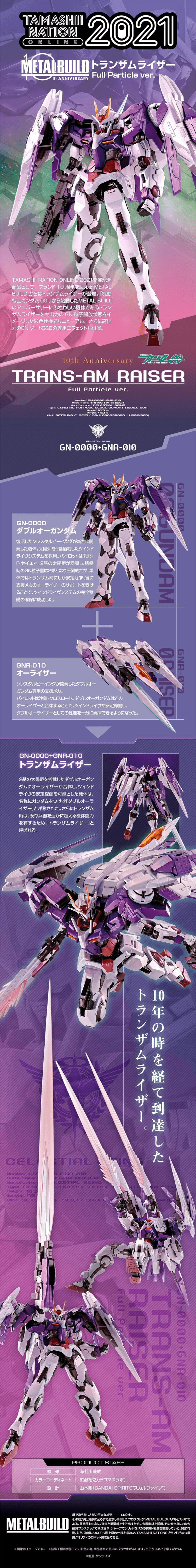 METAL BUILD 10th Anniversary Trans-Am Raiser Full Particle ver. LP design (Toys, Hobbies & Figures / Purples / Cool style) PC version