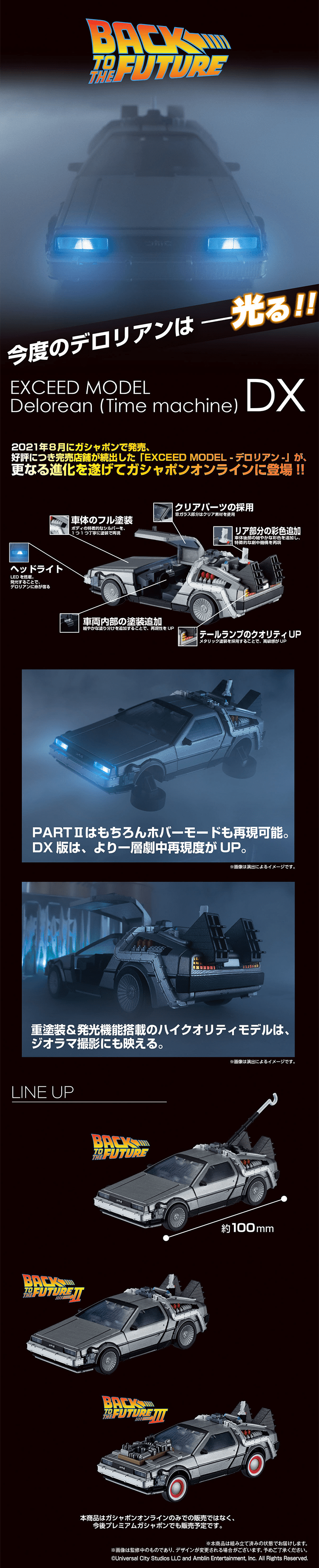 BACK TO THE FUTURE EXCEED MODEL -デロリアン- DXのLPデザイン（玩具・ホビー・フィギュア／ブラック系／かっこいい系）PC版