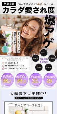 labouje LP design (Skincare, Bodycare, Haircare / White-based / Clean-cut) PC version