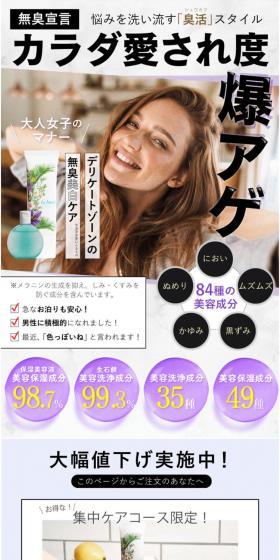 labouje LP design (Skincare, Bodycare, Haircare / White-based / Clean-cut) PC version