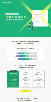 AI Analyst LP design (Ad operations / Green tones / Simple) PC version