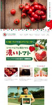 Takashima Noen LP design (Businesses, companies, stores / Red tones / Simple) PC version