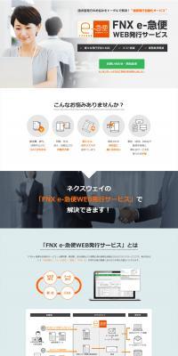 FNXe-Kyubin WEB Issuance Service LP design (Design, Apps, Systems / Shades of blue / Trust and Safety) PC version