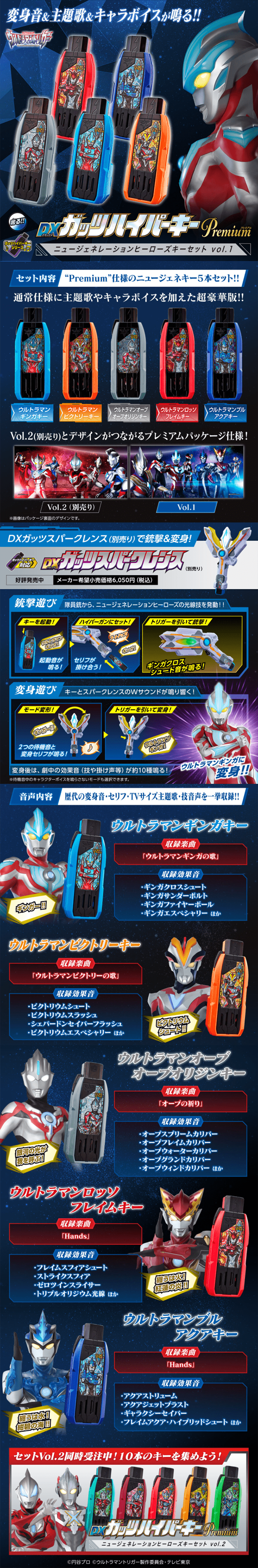 Ultraman Trigger DX Guts Hyper Key Premium LP design (Toys, Hobbies & Figures / Shades of blue / Cool style) PC version