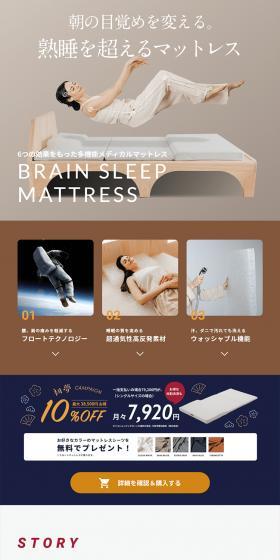 Brain Sleep Mattress LP design (Bedding, Carpets, and Furniture Storage / Beige tones / Trust and Safety) PC version