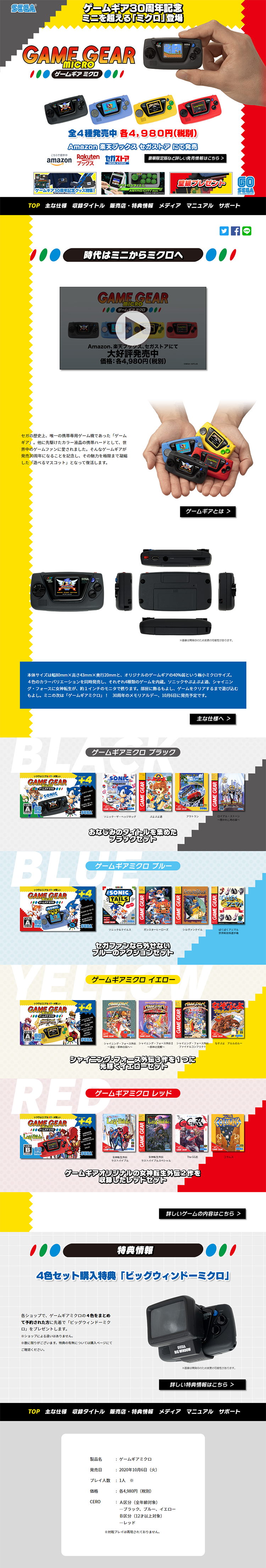 Game Gear Micro LP design (Game Software and Hardware / White-based / Lively type) PC version