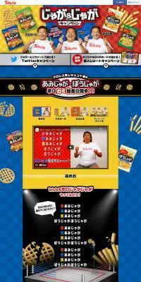 あみじゃが、ぼうじゃがのLPデザイン（イベント・キャンペーン・ギフト／カラフル系／にぎやか系）PC版