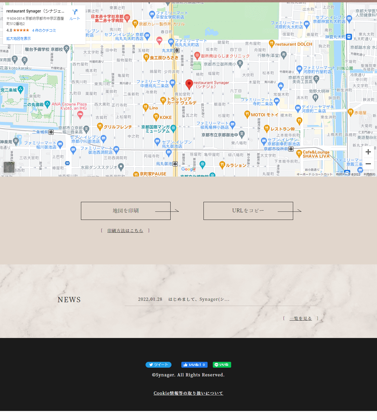 SynagerのLPデザイン（企業・会社・お店／ベージュ系／キレイ系）PC版
