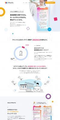 WhatYa LP design (Design, Apps, Systems / White-based / Simple) PC version