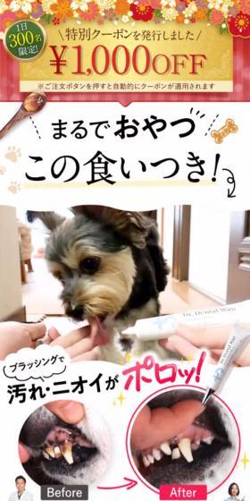 ドクターデンタルワン Dr. Dental WanのLPデザイン（ペットフード ・ ペット用品／ホワイト系／にぎやか系）スマホ版