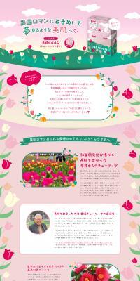 Nagasaki LuLuLun (Tulip Scent) LP design (Skincare, Bodycare, Haircare / Pink shades / Cute style) PC version