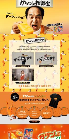 Gatsun, to Mikan LP design (Snack foods, gum, and candy / Orange tones / Lively type) PC version
