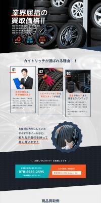 Tire and Wheel Purchase LP design (Procurement, buyback, and trade-in / Shades of blue / Trust and Safety) PC version