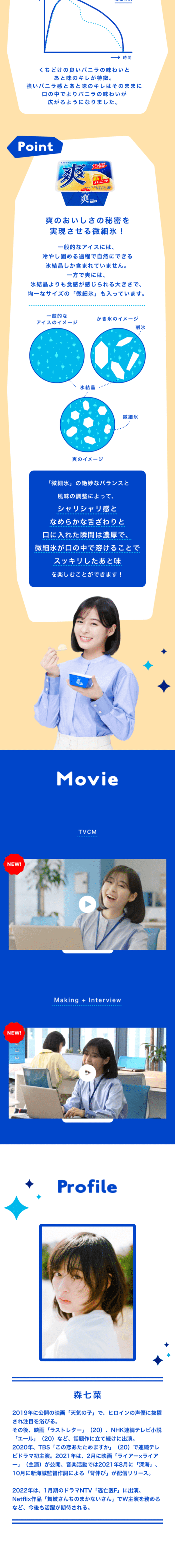 Sou LP design (Western confectionery / Shades of blue / Refreshing type) Mobile version